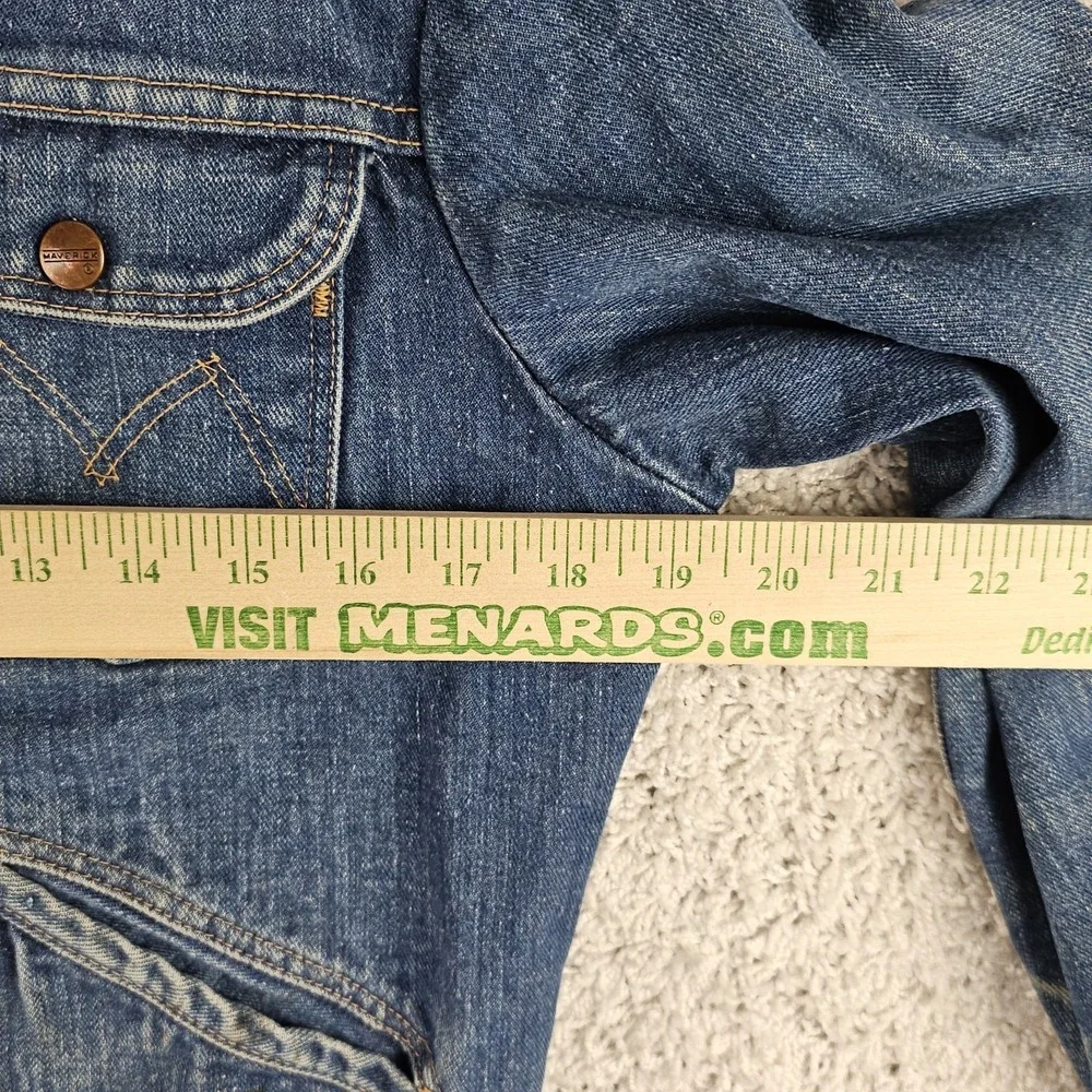 Vintage 70s Maverick Blue Bell Denim Jean Jacket Size 38 ( S/M ) Made in USA